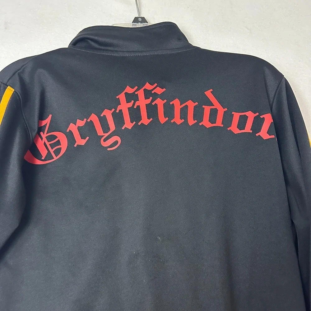 Harry Potter Gryffindor Track Jacket Black Full Zip House Crest Mens Medium M